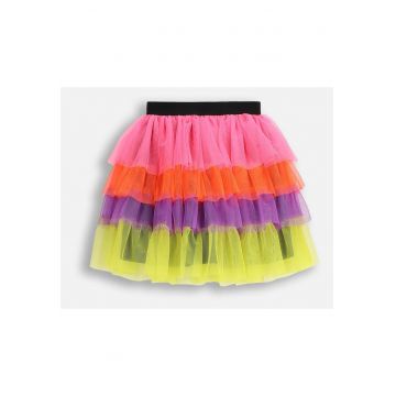Fusta cu tul si talie elastica -
