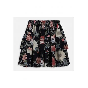 Fusta cu volane suprapuse