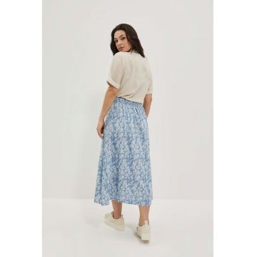 Fusta dama -  Lyocell - Albastru