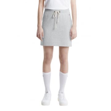 Fusta de dama -  gri - broderie - bumbac/poliester