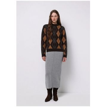 Fusta de dama  gri slim fit