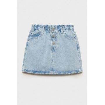 Fusta din denim cu talie elastica