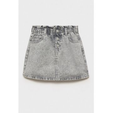 Fusta din denim cu talie elastica