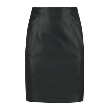 Fusta din piele ecologica cu femoar la spate