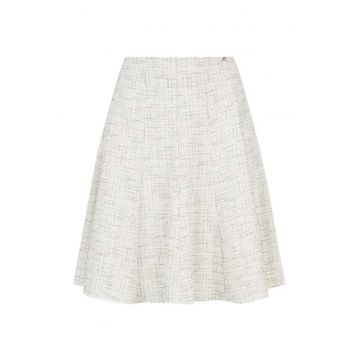 Fusta din tweed cu paiete aplicate