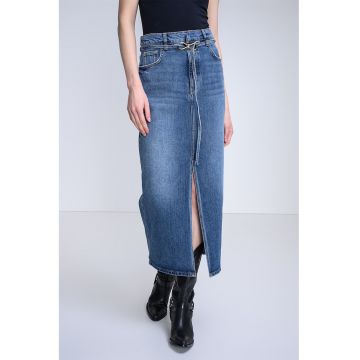 Fusta dreapta din denim Gatje