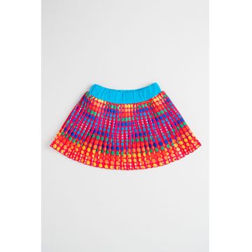 Fusta evazata cu imprimeu grafic