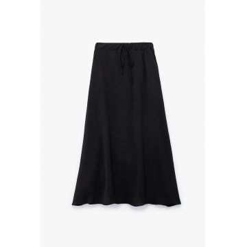 Fusta evazata cu snur de ajustare in talie