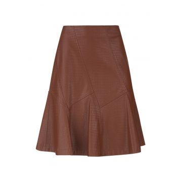 Fusta evazata din piele ecologica