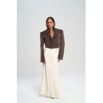 Fusta  fusta maxi din satin - ivory