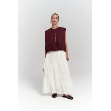 Fusta  Jayla Maxi - Alb Natural - textil