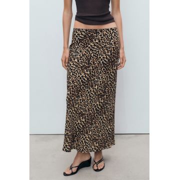 Fusta lunga cu animal print