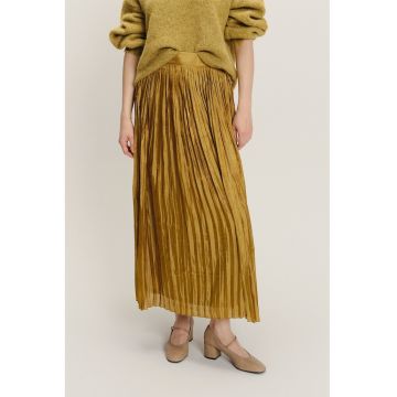 Fusta maxi cu pliuri