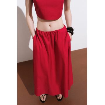 Fusta midi cu croiala in A