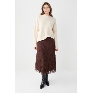Fusta midi cu dantela