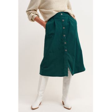 Fusta midi cu nasturi