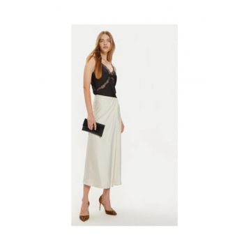 Fusta midi cu pliuri