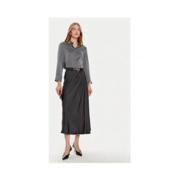 Fusta midi cu talie inalta