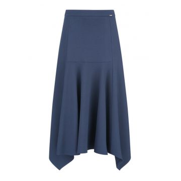 Fusta midi cu terminatie asimetrica