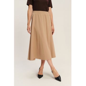 Fusta midi din amestec de modal