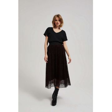 Fustă midi evazată -  închis