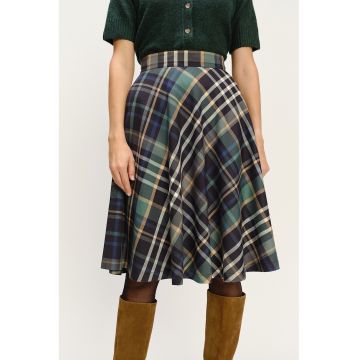 Fusta midi in carouri