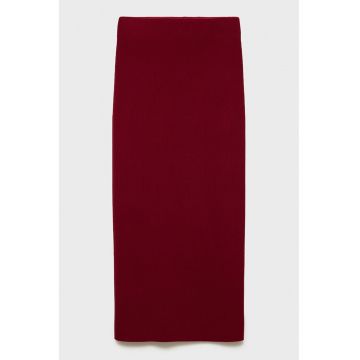 Fusta midi tricotata fin