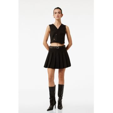Fusta mini cu pliuri