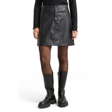 Fusta mini de piele sintetica