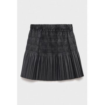 Fusta plisata cu model uni