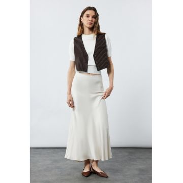 Fusta uni din satin