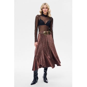 Fusta asimetrica cu insertii malizate Grace Seal