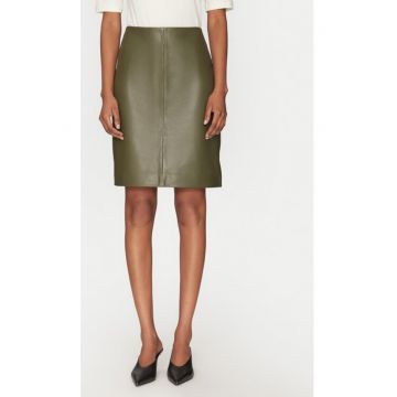 Fusta dama -  305214386 - Piele naturala - Verde - Verde