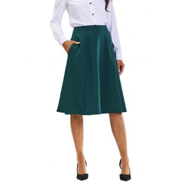 Fusta dama A673 -  Poliester/Viscoza - Verde