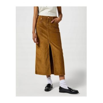 Fusta dama -  corduroy maxi - bronz -