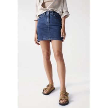 Fusta din denim  21004159853 - Albastru