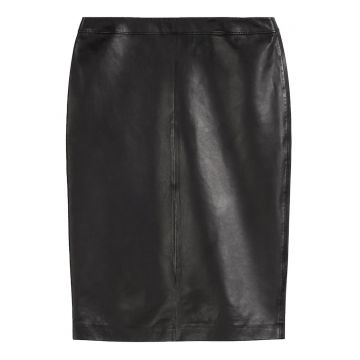 Fusta din piele -  neagra