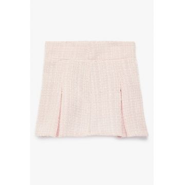 Fusta din tuid cu detaliu pensa - Piersica