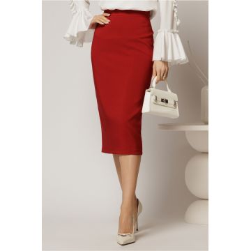 Fusta DY Fashion bordo midi conica office