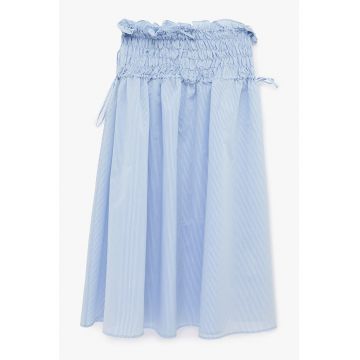 Fusta evazata cu dungi - Albastru deschis