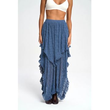 Fusta - HiCCUP - Dantela - Oxford blue