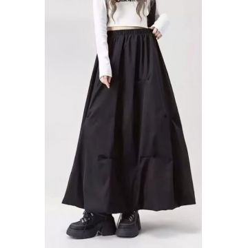 Fusta lunga gogosar ampla, neagra