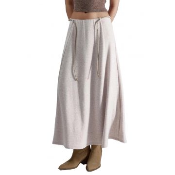 Fusta lunga -  Textil - Bej natural