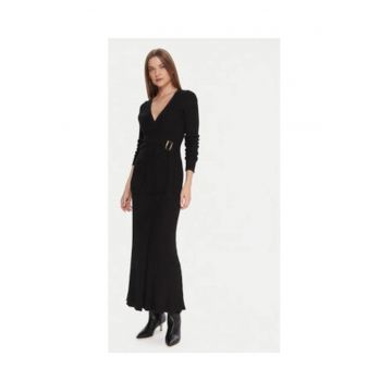 Fusta maxi -  neagra - 35% poliamida - 30% viscoza - 30% lana - 5% casmir -