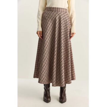 Fusta Maxi -  talie inalta - model carouri - Maro