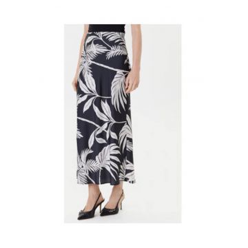 Fusta midi cu imprimeu