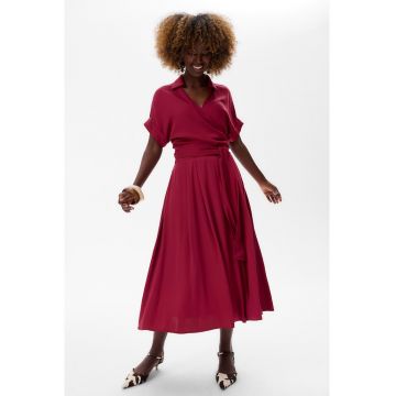 Fusta midi cu talie inalta Aria