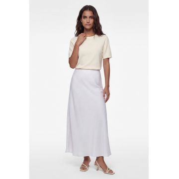 Fusta midi de satin - Lila