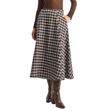 Fusta midi -  Multicolor - Textil