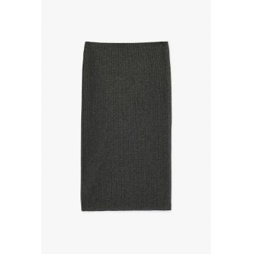 Fusta slim fit cu dungi - Gri inchis